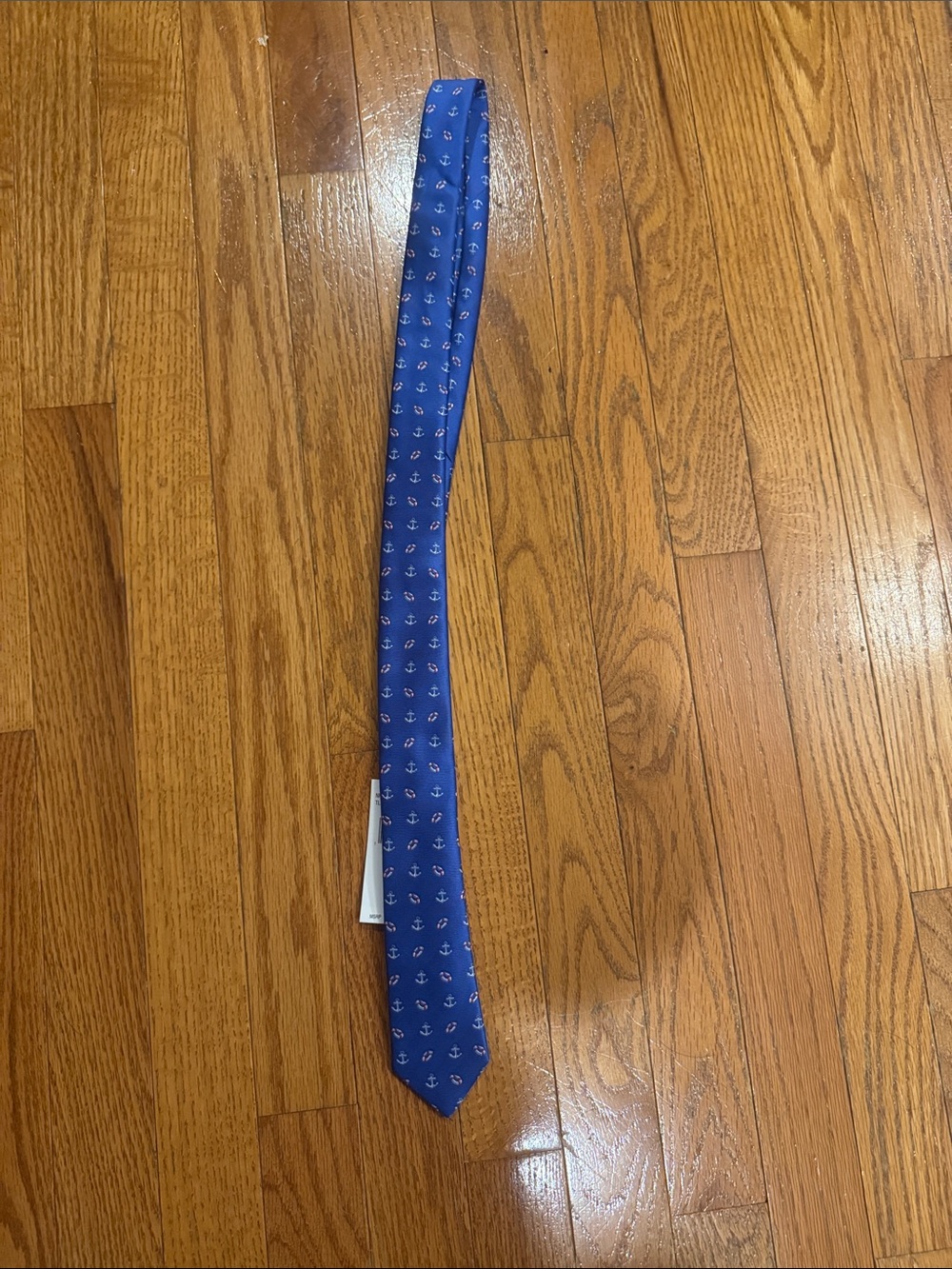 Tommy Hilfiger Royal Blue Anchor Print Kids Tie
